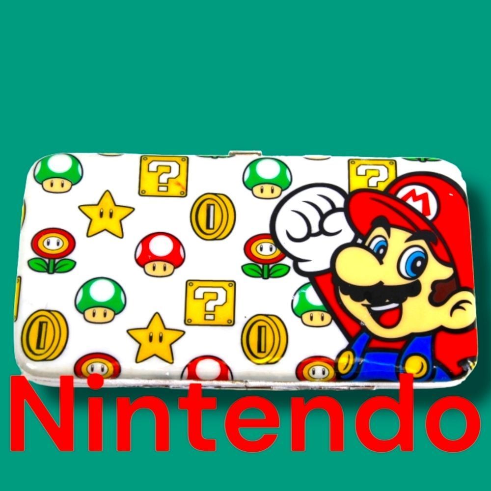 Unique Hard Case Flip Wallet Super Mario Brothers Nintendo 2010 Mushroom Coin